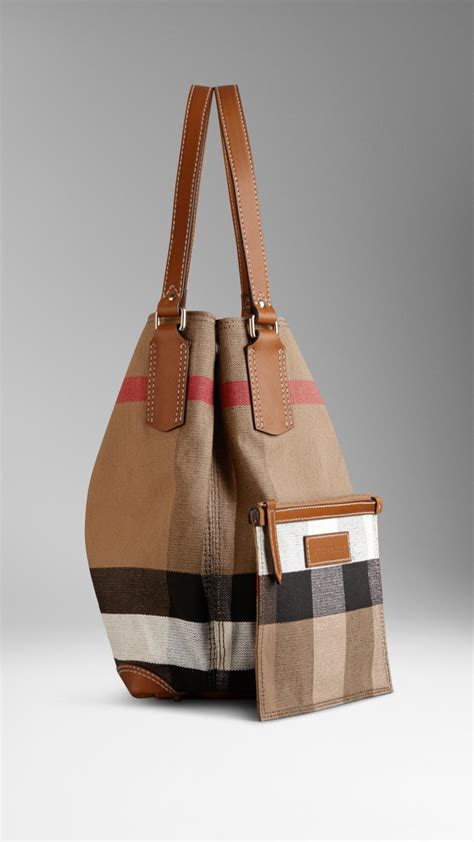 burberry banner bag outfit|burberry medium canvas check tote.